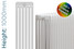 DQ-MD6-1000-TH - DQ Modus 6 Column Vertical Radiator H1000mm x W1680mm DQ-MD6-1000-TH - DQ Modus 6 Column Vertical Radiator H1000mm x W1680mm